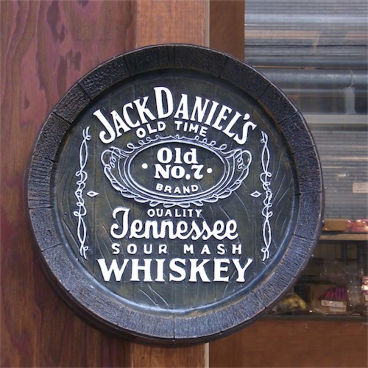 dd083 樽底壁掛け看板 JACK DANIELS ジャックダニエル | アメリカン 