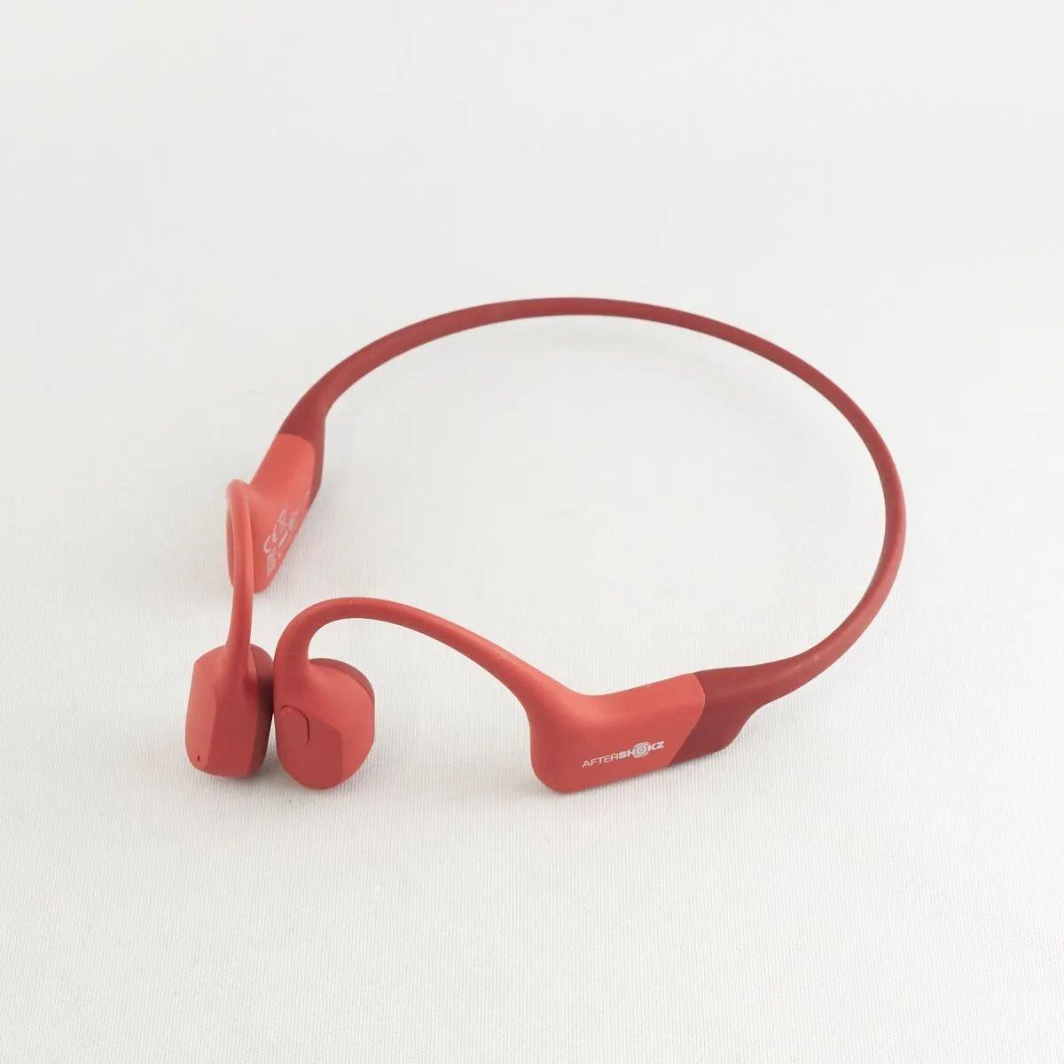 AfterShokz Aeropex 骨伝導ヘッドホン USED美品 AFT-EP-000014 AS800 アフターショックス 防塵 防水 IP67  ソーラーレッド ケース付き 完動品 V6366