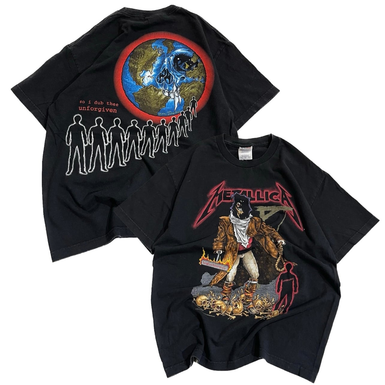 size: L 【 METALLICA Pushead 】 メタリカ パスヘッド バンドTee バン