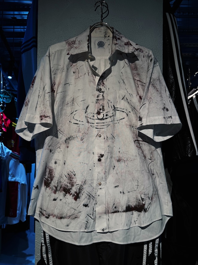 "vivid notes"The Anarchist's painting design Orbit short sleeve shirt