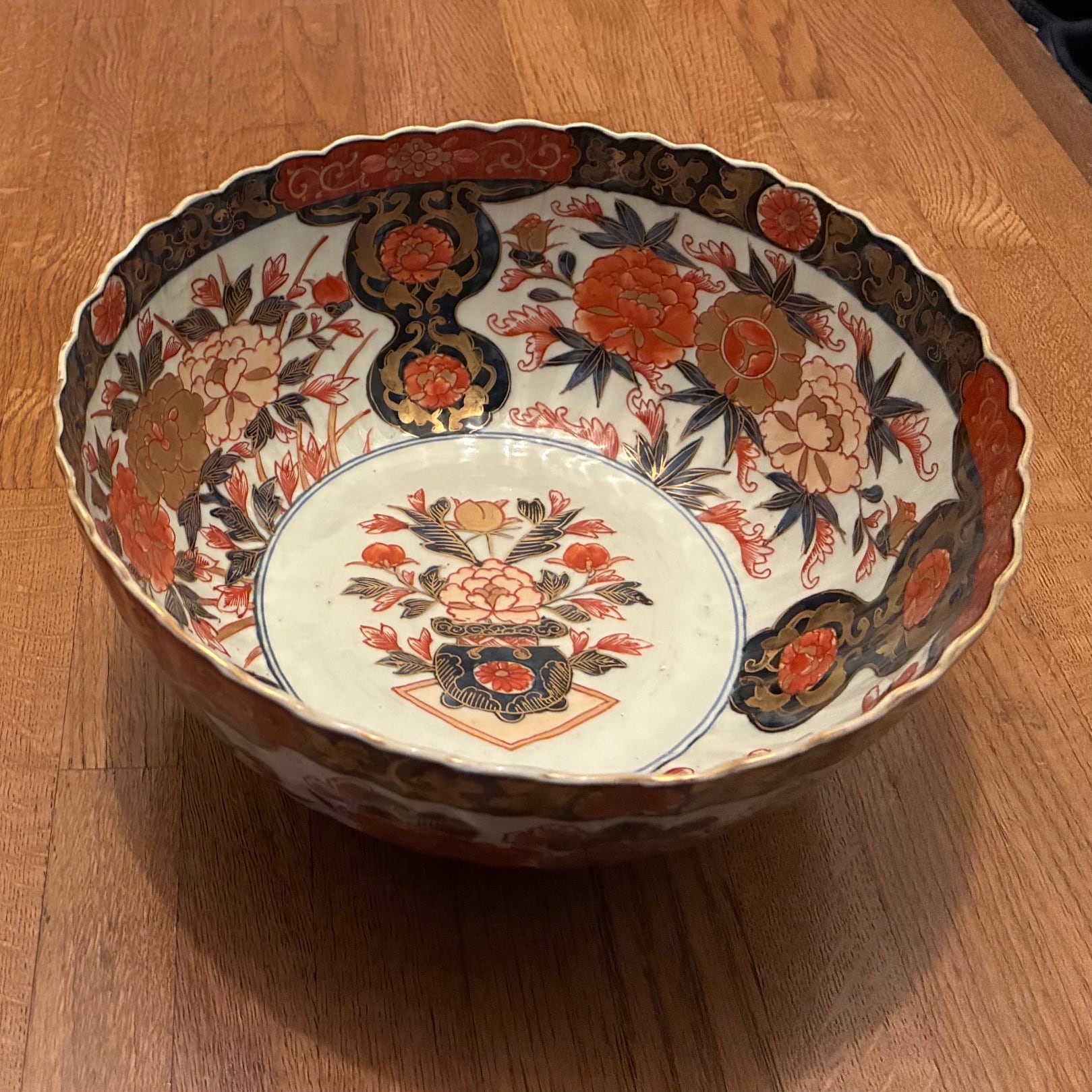 伊万里赤絵花籠大鉢 菓子器 | 古美術 希 のぞみ 美術・デザイン事務所