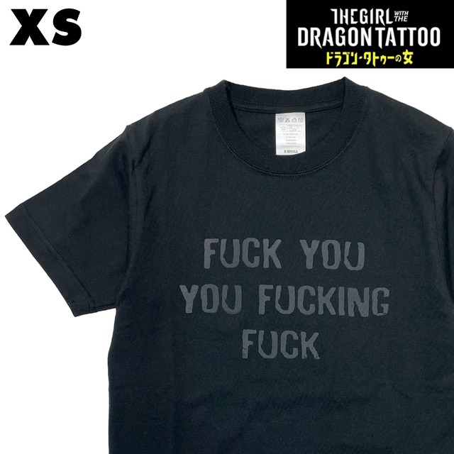 【XS】ドラゴンタトゥーの女 「FFF」The Girl with the Dragon Tattoo ロック 映画Tシャツ / tgwtdt-sstee-fff / OL-R