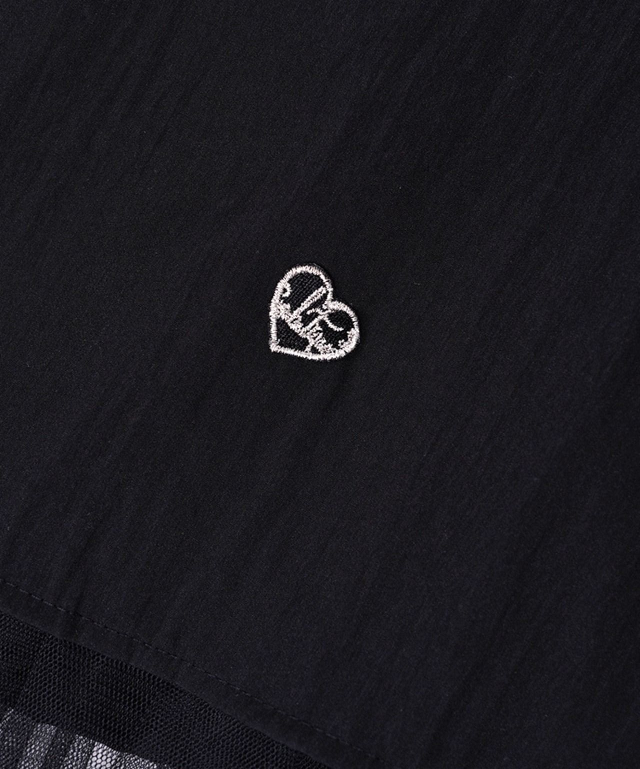 【直営店限定ITEM】チュールヘムタックスカート (BLACK)　CQ-48153H