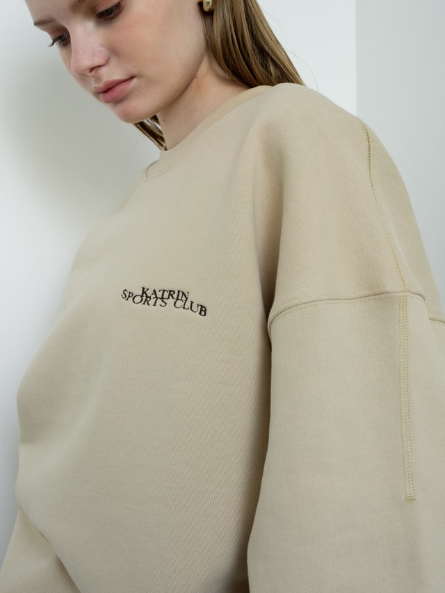 “KATRIN SPORTS CLUB”unisex sweat（beige）