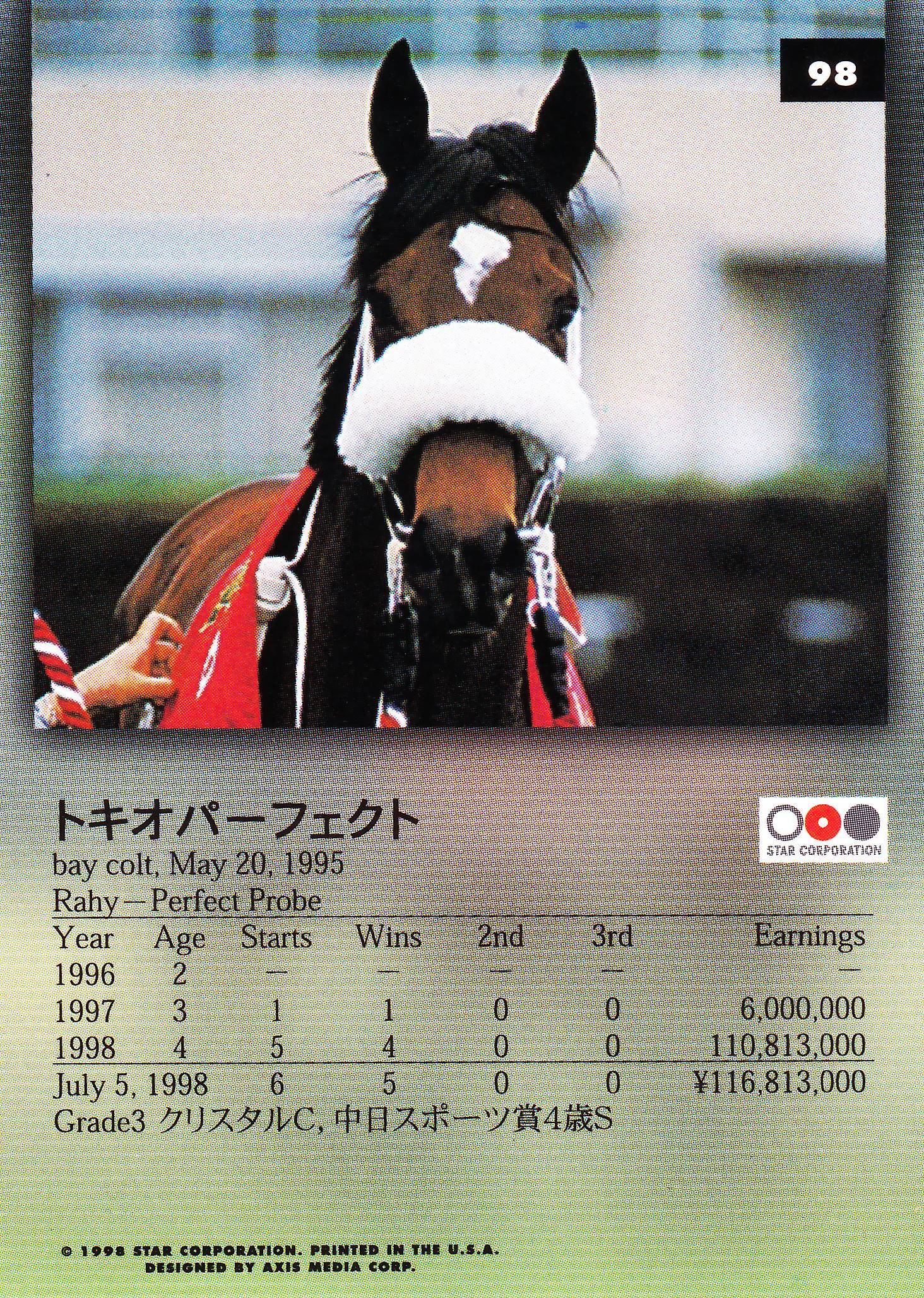 トキオパーフェクト(金文字)「The Classic 1998 Road To The Winner