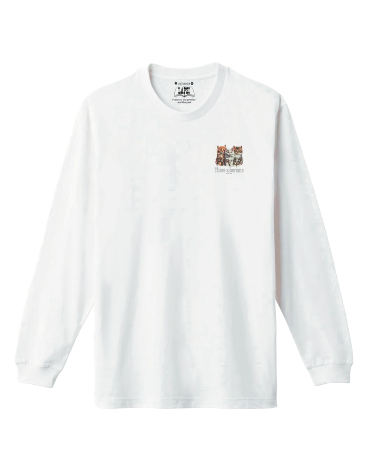 Three maine coons L/S Tee （メインクーン）