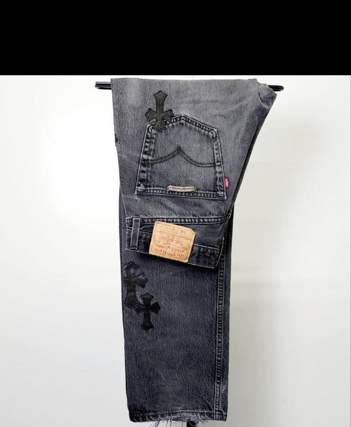 CHROME HEARTS クロムハーツ Levis 501 クロスパッチ デニム ジーパン