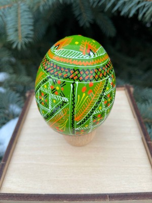 装飾用プィサンカ（イースターエッグ）with stand　コロミヤ博物館モデル