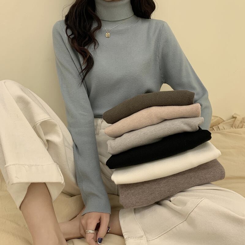 スプリングセーター スタイルスリムトップス レディース ロング 春物 試着室54857026610