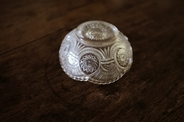 France antique 透明の星々とガラスボウル