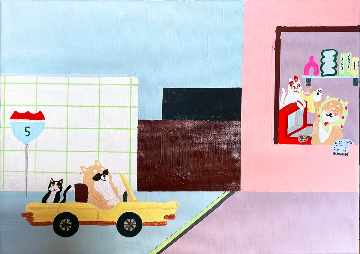 原画：4号】Shiba boy meets Shiba boy meets | Yoshie Moriuchi