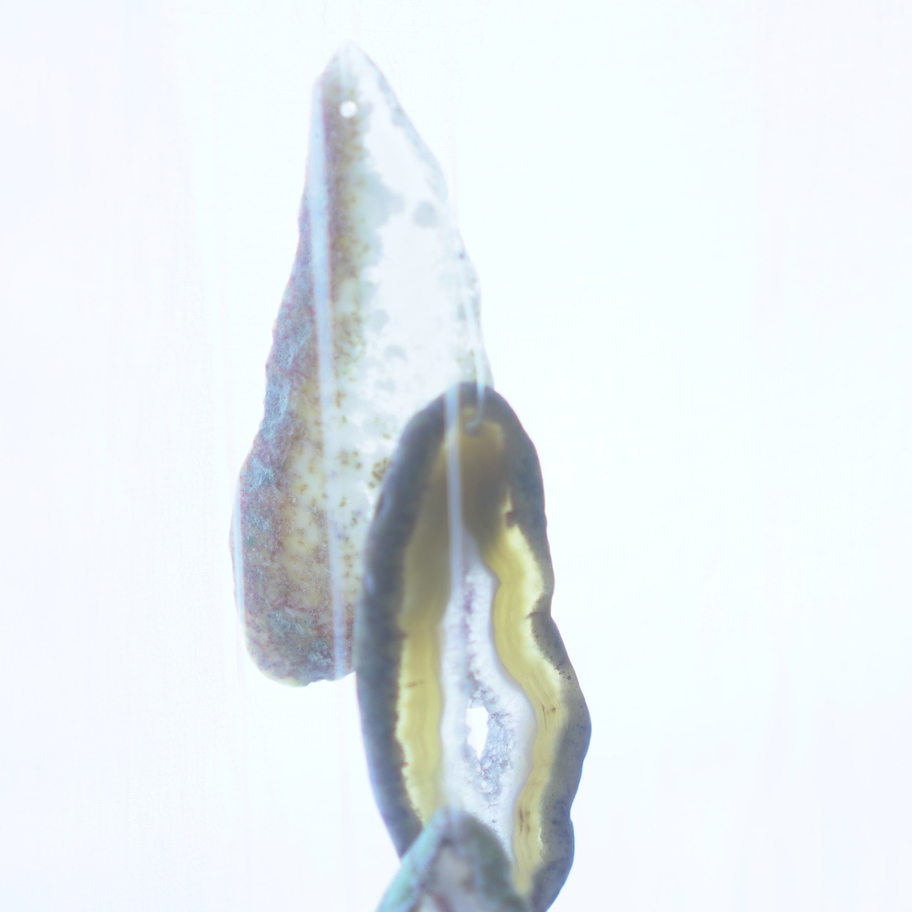 Moon Drops - アゲートヒーリングチャイム / Agate Sun Catcher Wind Chime 1052