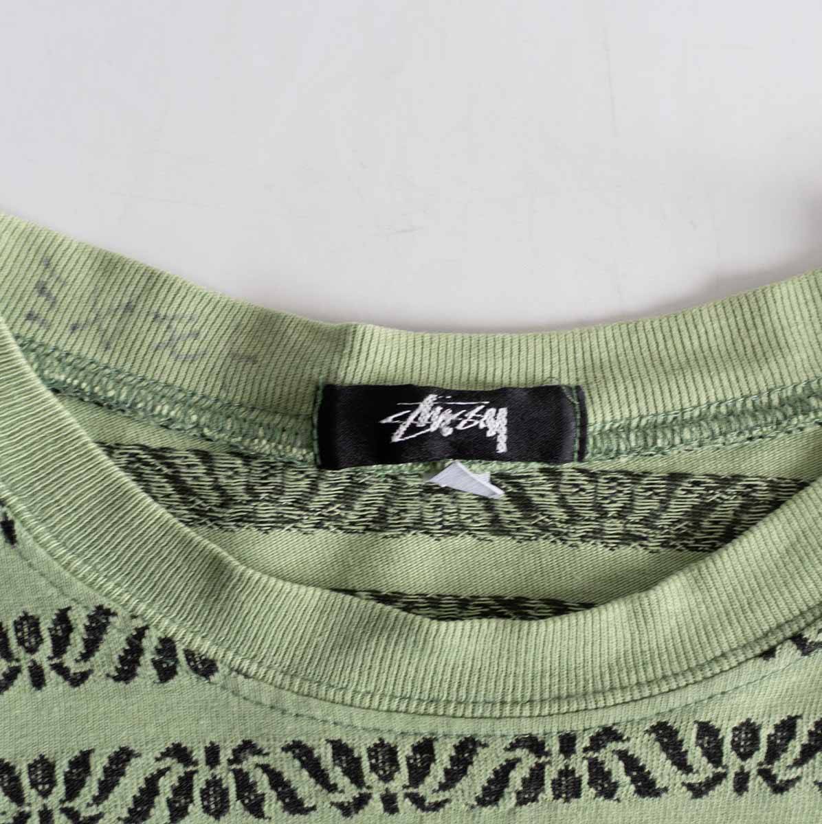 80s/USA製】OLD STUSSY【総柄 Tシャツ】L ステューシー オールド