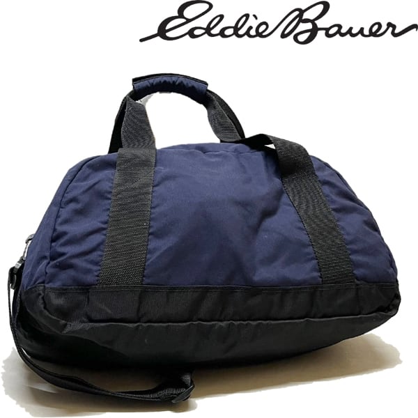 1点物◇エディーバウアー紺ボストンバッグ中古ショルダーバッグ古着