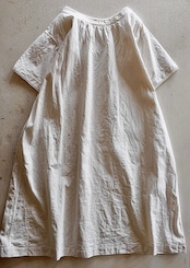 フランス 1900s ダミエのレースとモノグラムとロングワンピースa アンティーク