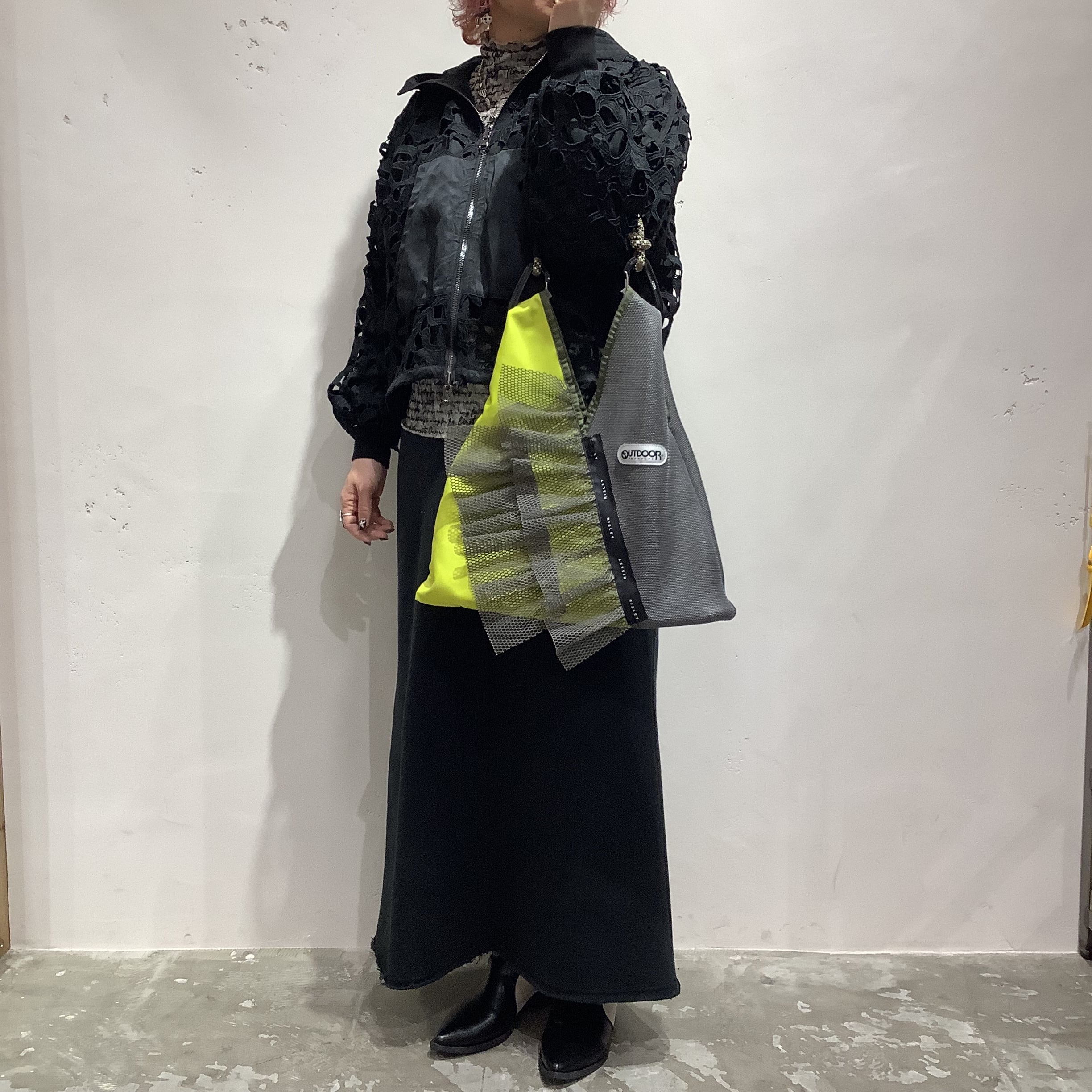 RISLEY×OUTDOOR(リズレイ×アウトドア)】トライアングルフリルメッシュ