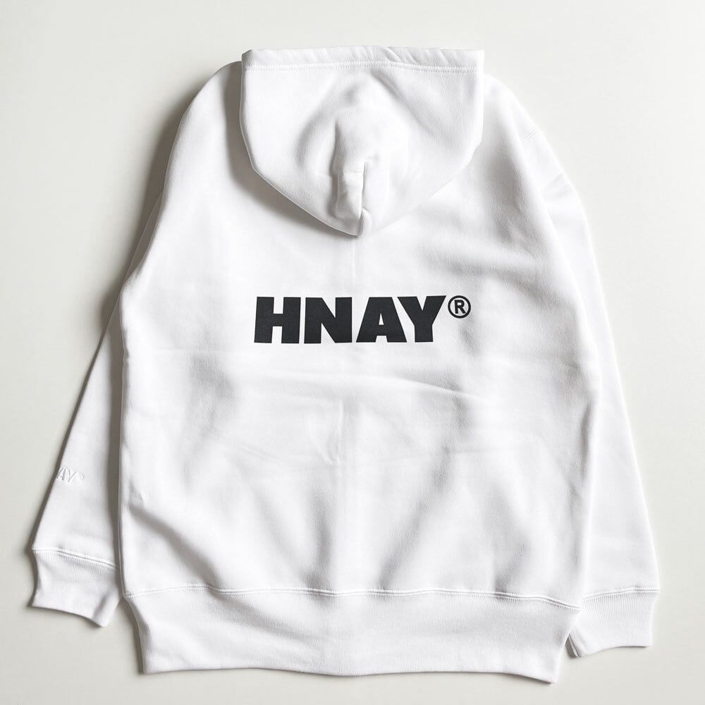 HNAY®️ Logo Zip-up Parka [White] | HNAY