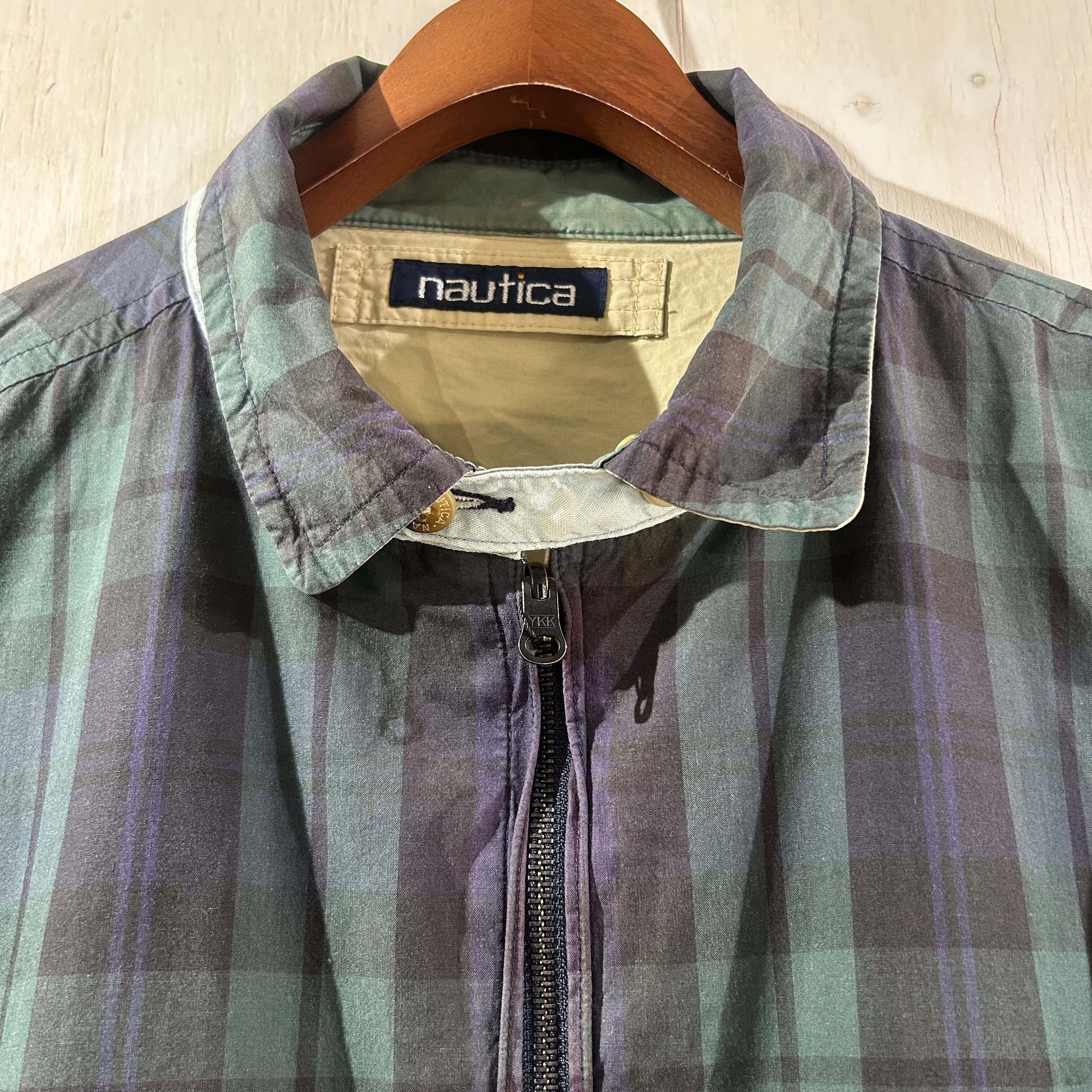 size:L【nautica】ノーティカ スイングトップ リバーシブル 90年代 