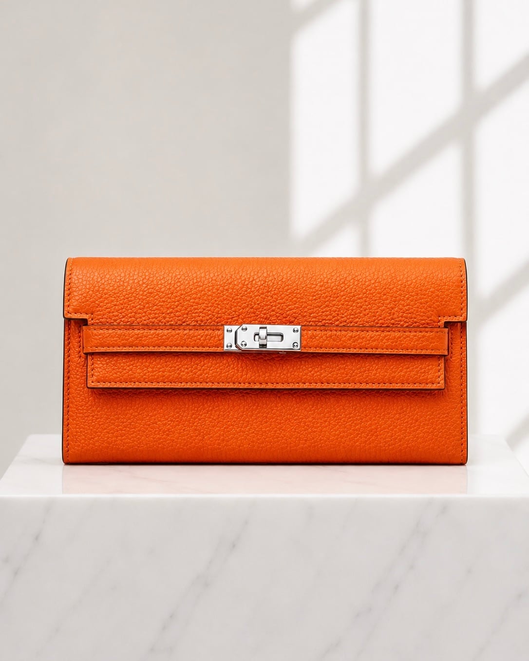 長財布 トールペイント LUXURY LEATHER WALLET 長財布 ORANGE【BLB-26005】 | BELINDA