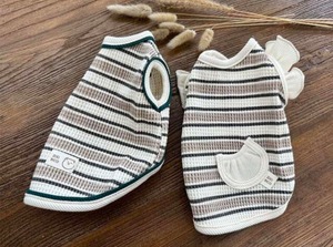 予約  【pecoramou select】 Waffle Dangara Frill Vest