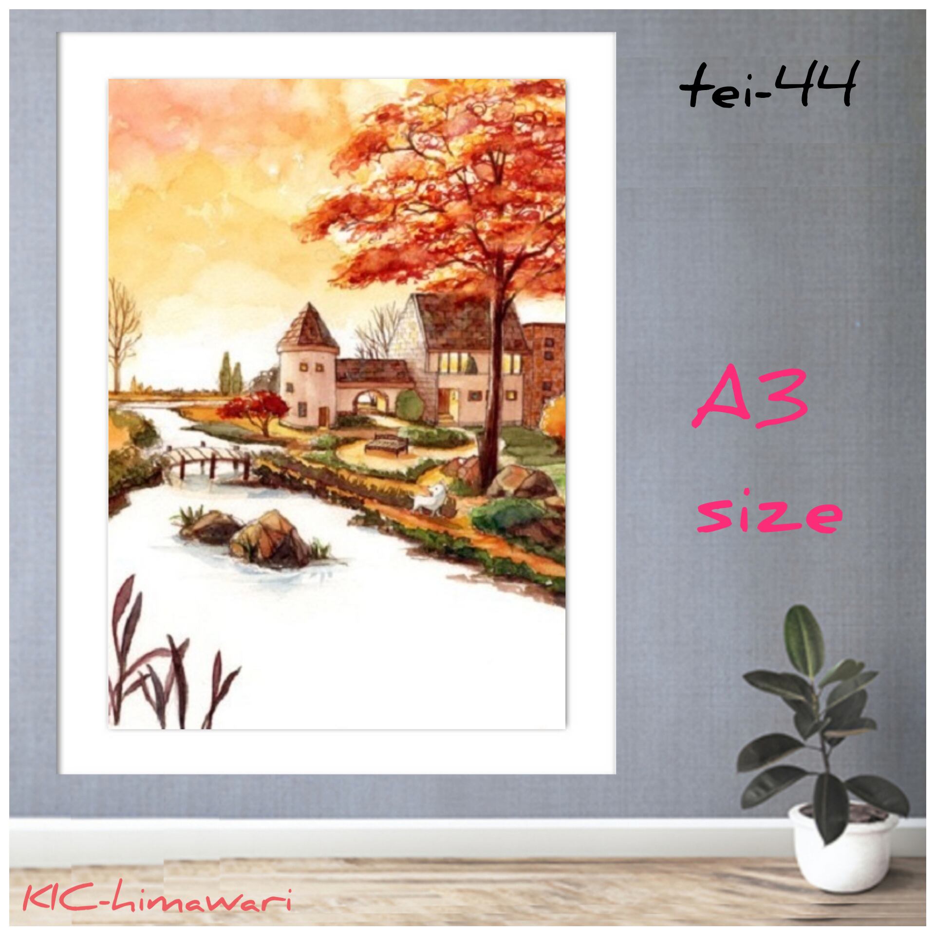 A3サイズ 四角ビーズ【tei-44】ダイヤモンドアート