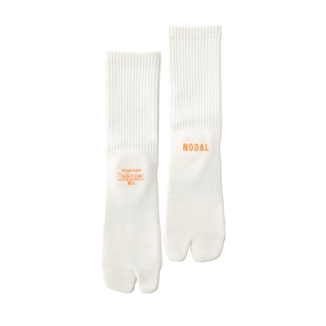 balansa × NODAL Plain  Socks（White）