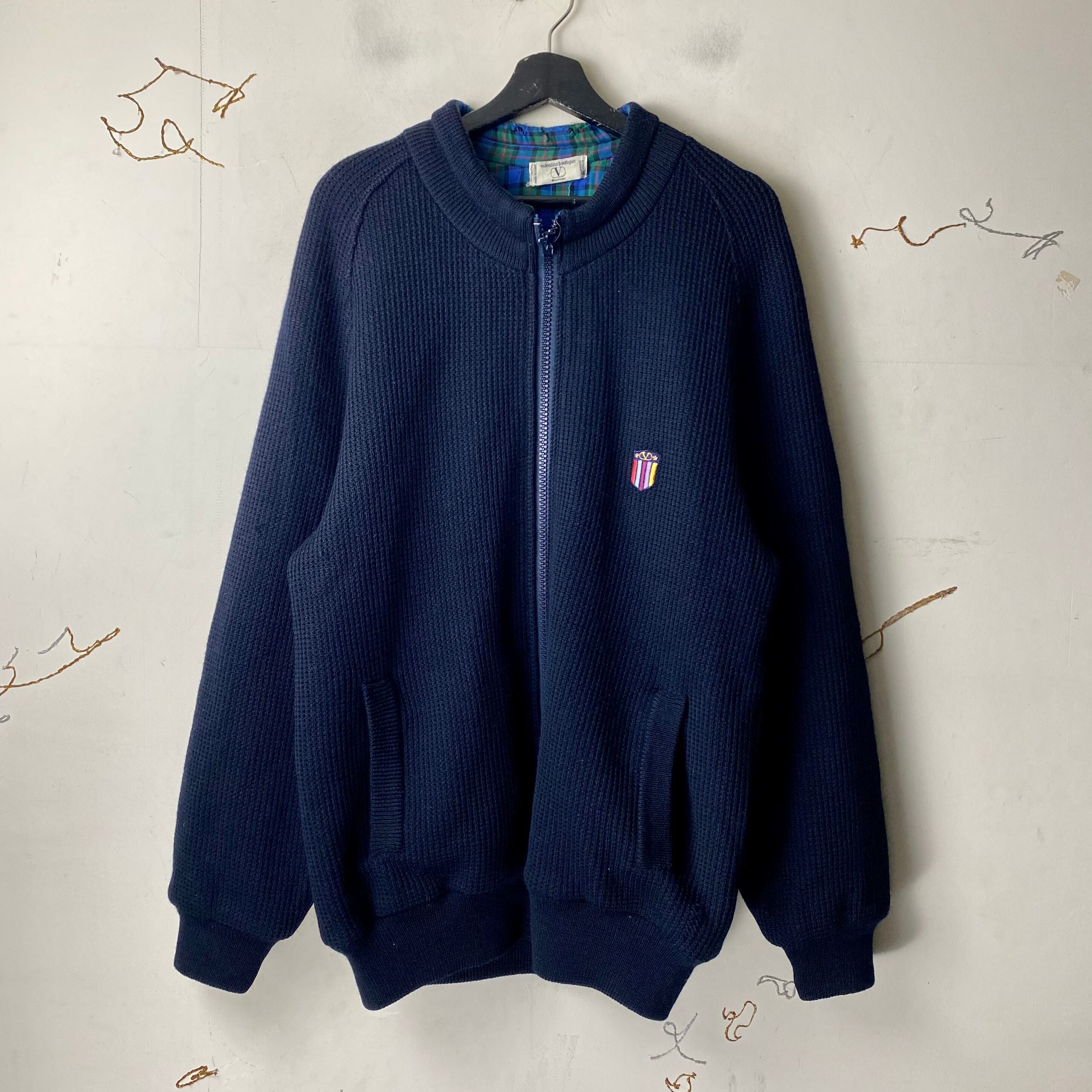 vintage VALENTINO GARAVANI low gauge knit blouson | NOIR ONLINE
