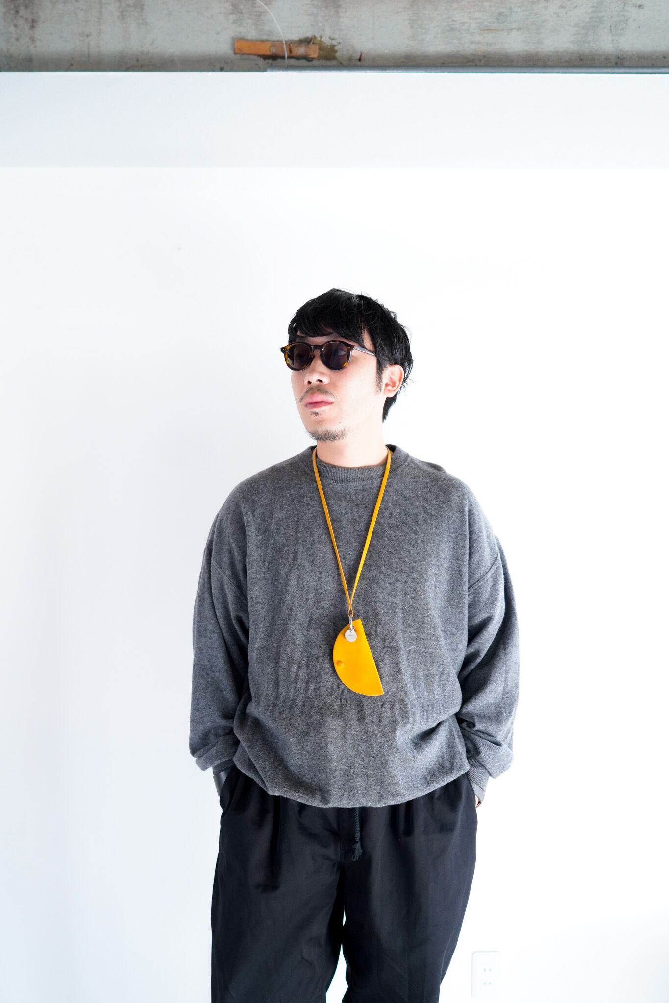 【1980s】"Made in Scotland, Lambs Wool" Europe Knitting Sweater / 5-387