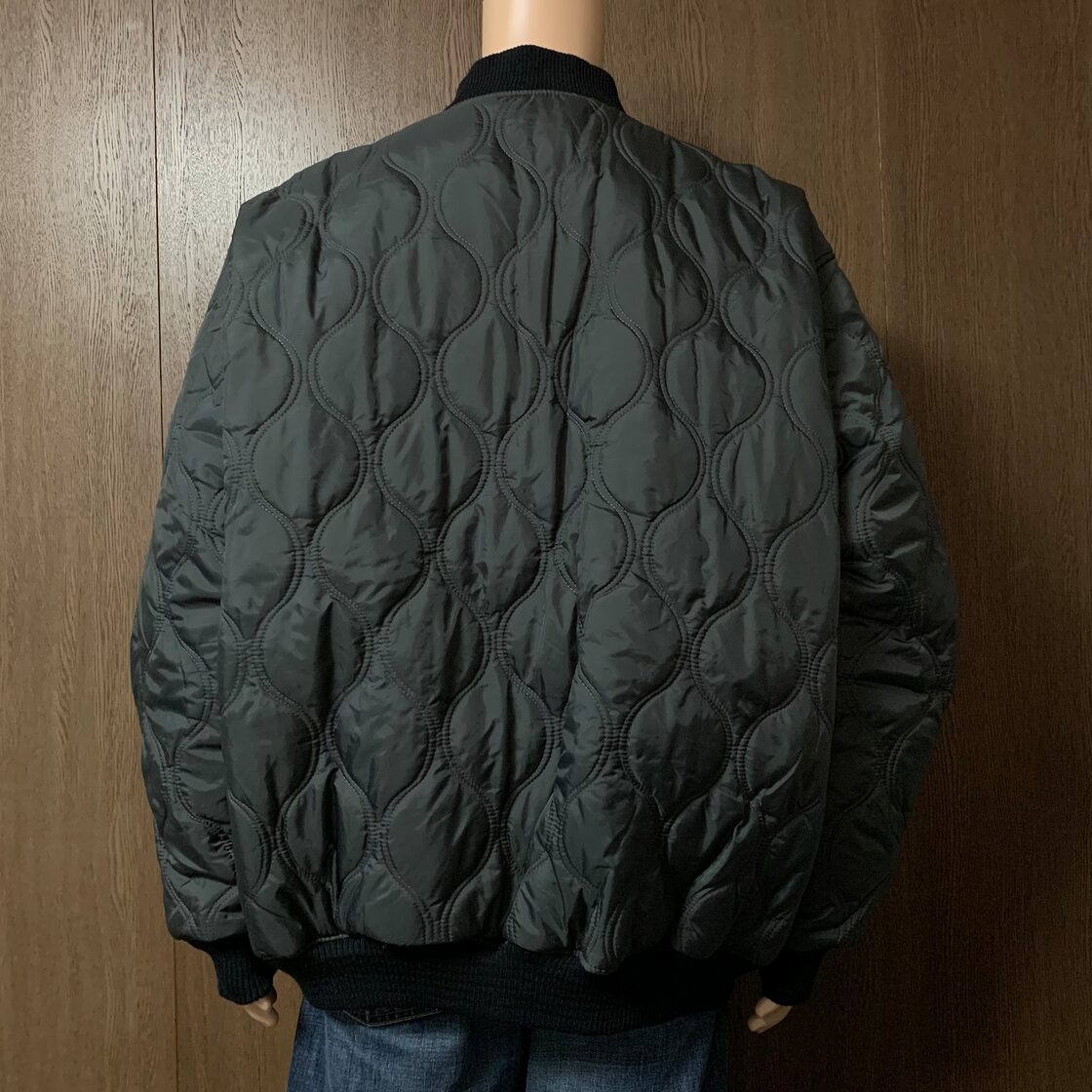 Sean John MA-1ジャケット シルバー やぼったい