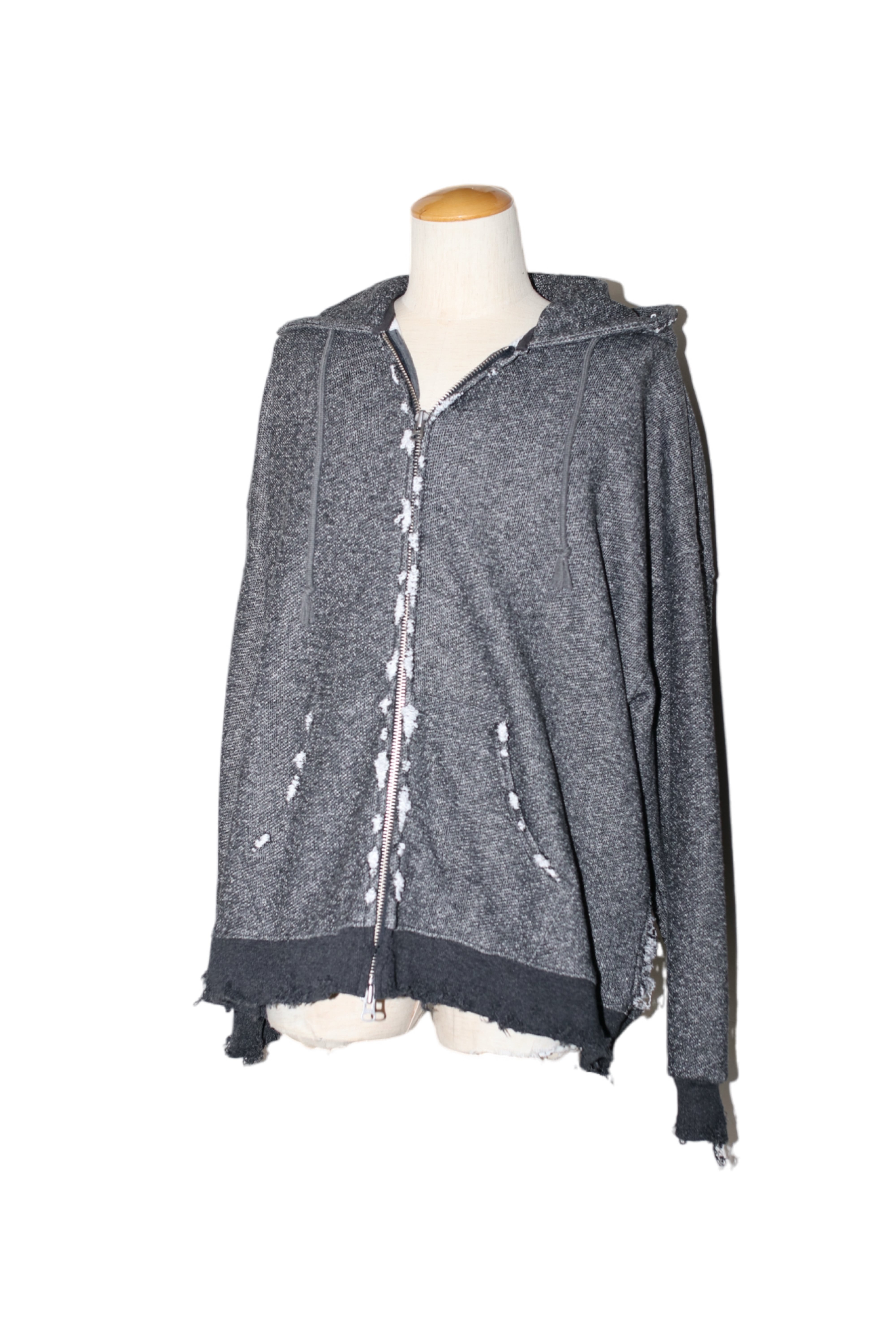 25SS】TEPPEI FURUYAMA HOODIE CRUSH W-ZIP PARKA (A.GRAY) TF-25S-010