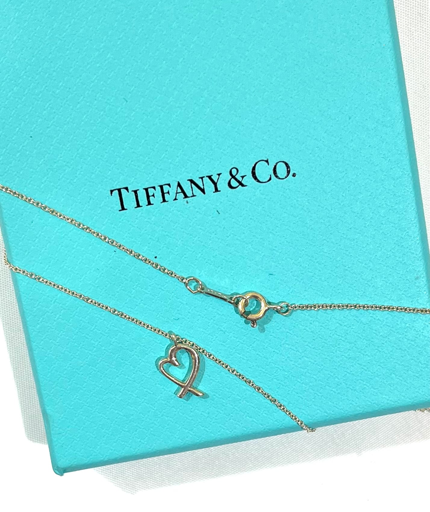 Tiffany&co ティファニー ラビングハートモチーフネックレス シルバー