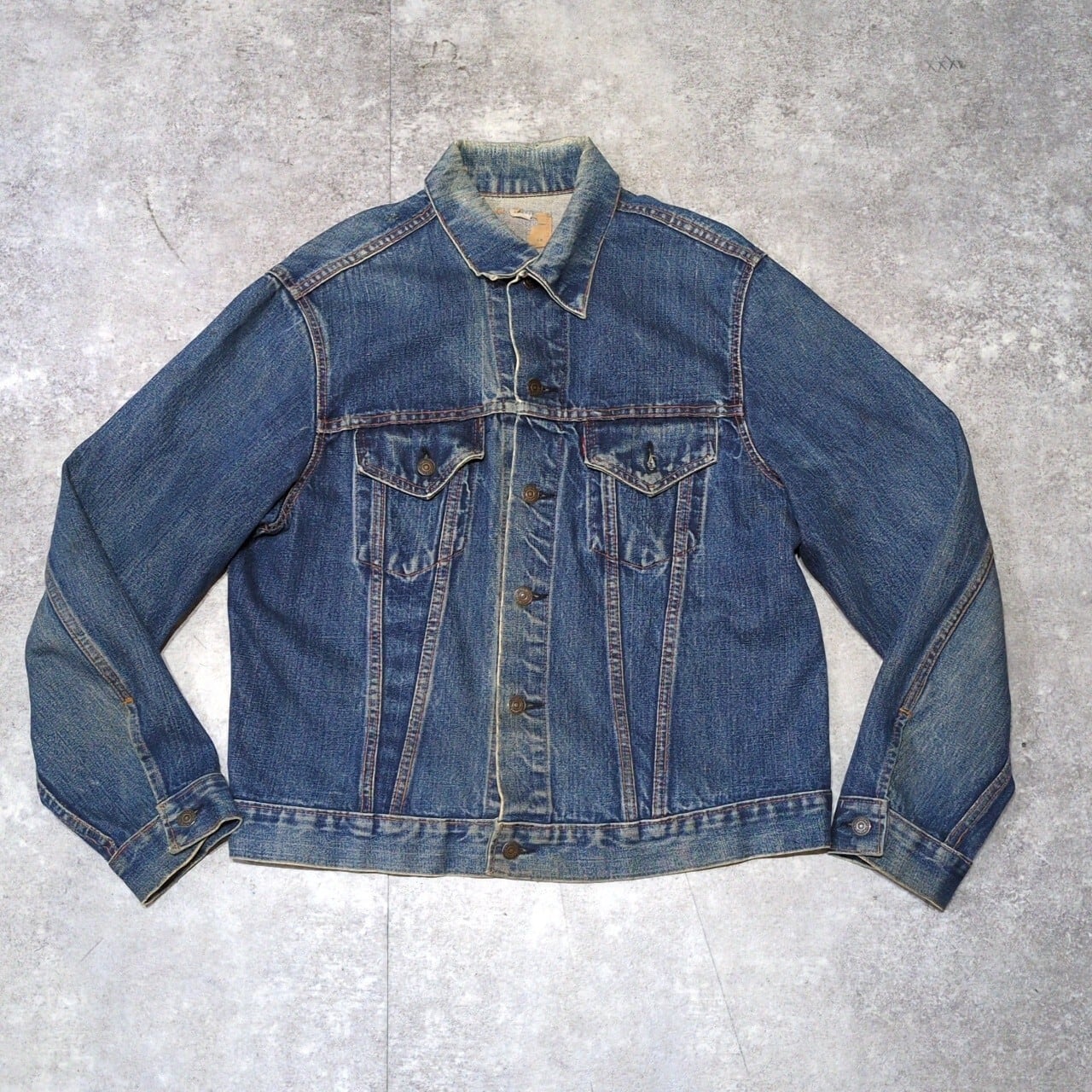 50's 60's SUPPLDRAPE シャンブレーブルゾン 針抜きリブ CONMAR ピン