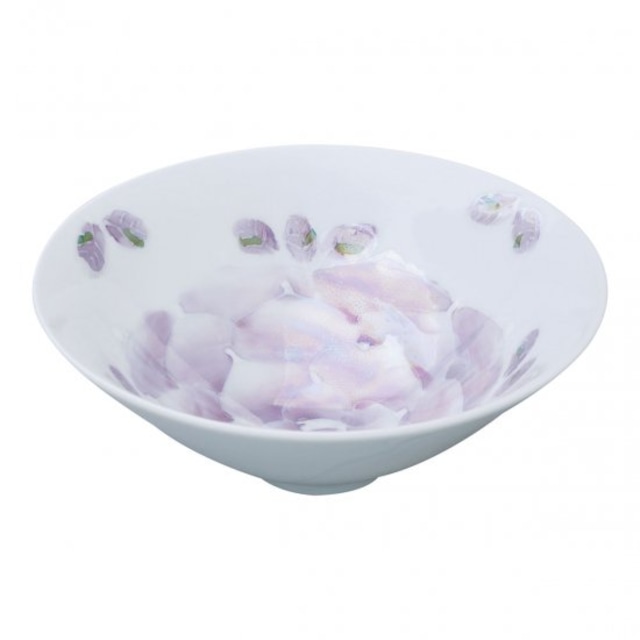 ローズ(紫) 飯碗