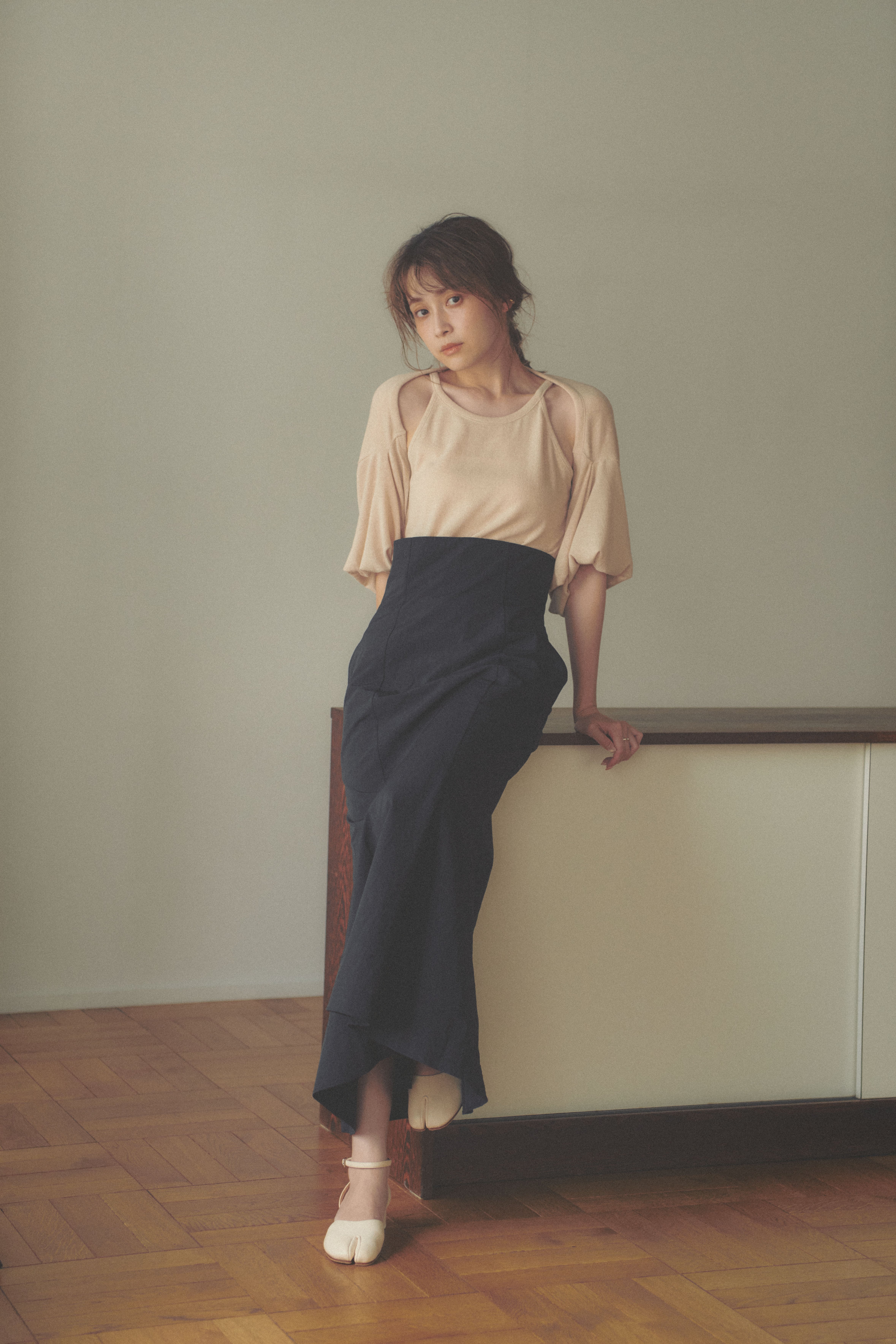 アンサンブル ボレロ｜ベージュ | tof`em online store