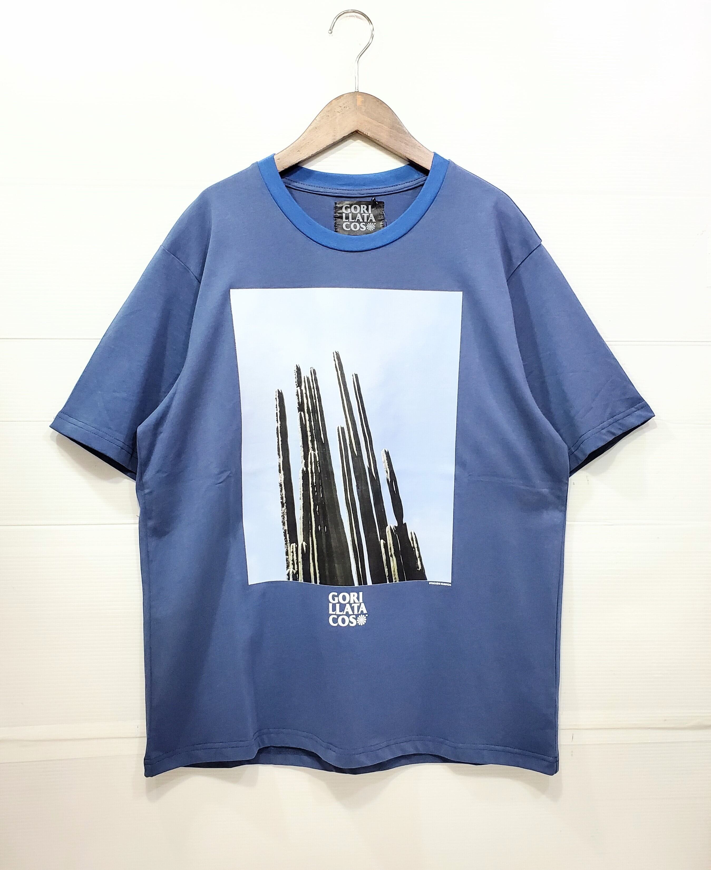 GORILLATACOS ×TAKASHI KUMAGAI CACTUS TEE (BLUE)