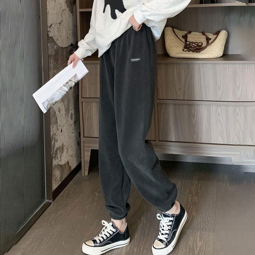 フリースパンツ レディース 秋冬 裏起毛 防寒 保温 ルームウェア パジャマ リラックス パンツ ボトムス おしゃれ カジュアル 大人可愛い 大人女子