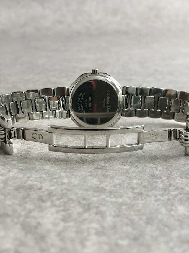 Christian Dior クリスチャン ディオール 腕時計 シルバー オクタゴン ステンレススチール vintage ヴィンテージ オールド ygwbm8