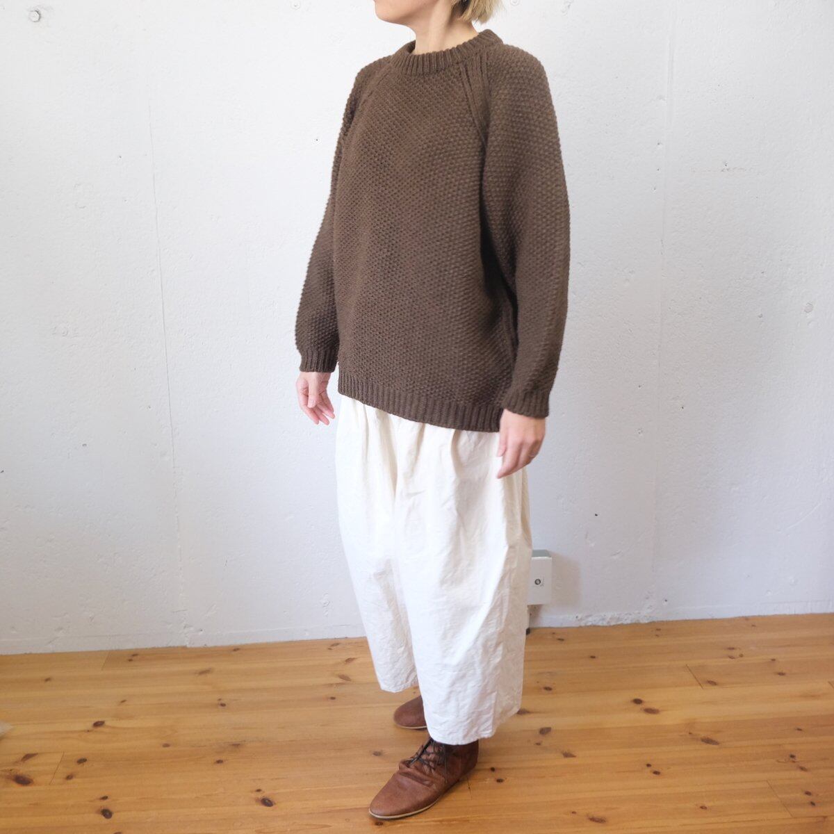 OUND(オウンド) ROBLE -HAND KNITTED WOOL JUMPER ウルグアイウール
