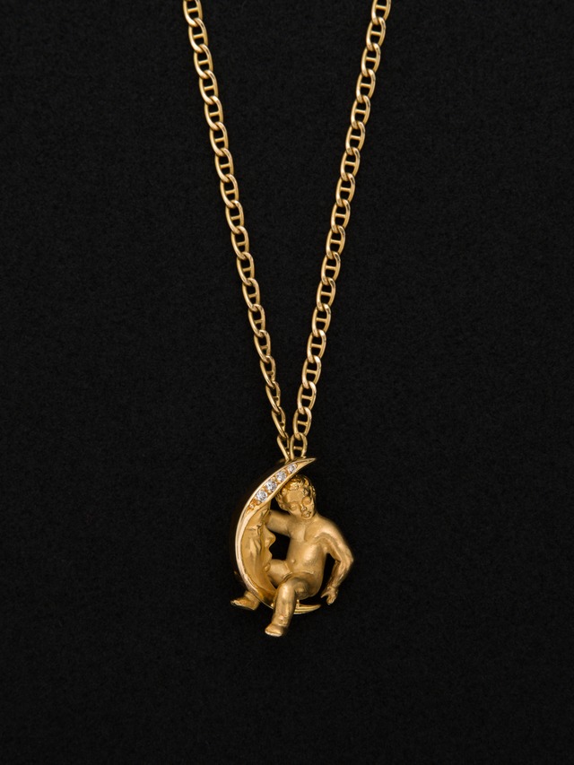 Moon & Child Pendant Necklace