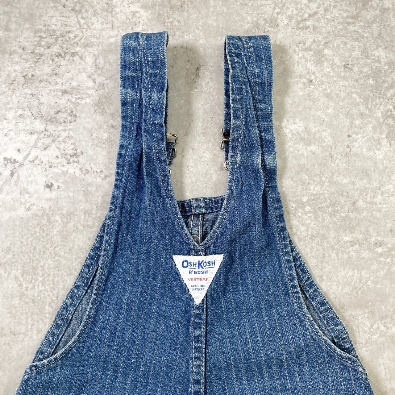 kids】80年代頃 USA製 OSHKOSH オシュコシュ デニム ゾウさん