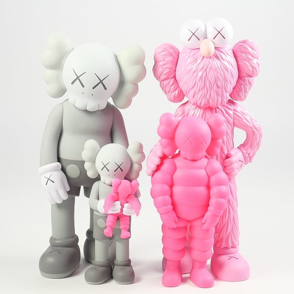 KAWS FAMILY GREY/PINK/FLUORO PINK カウズ