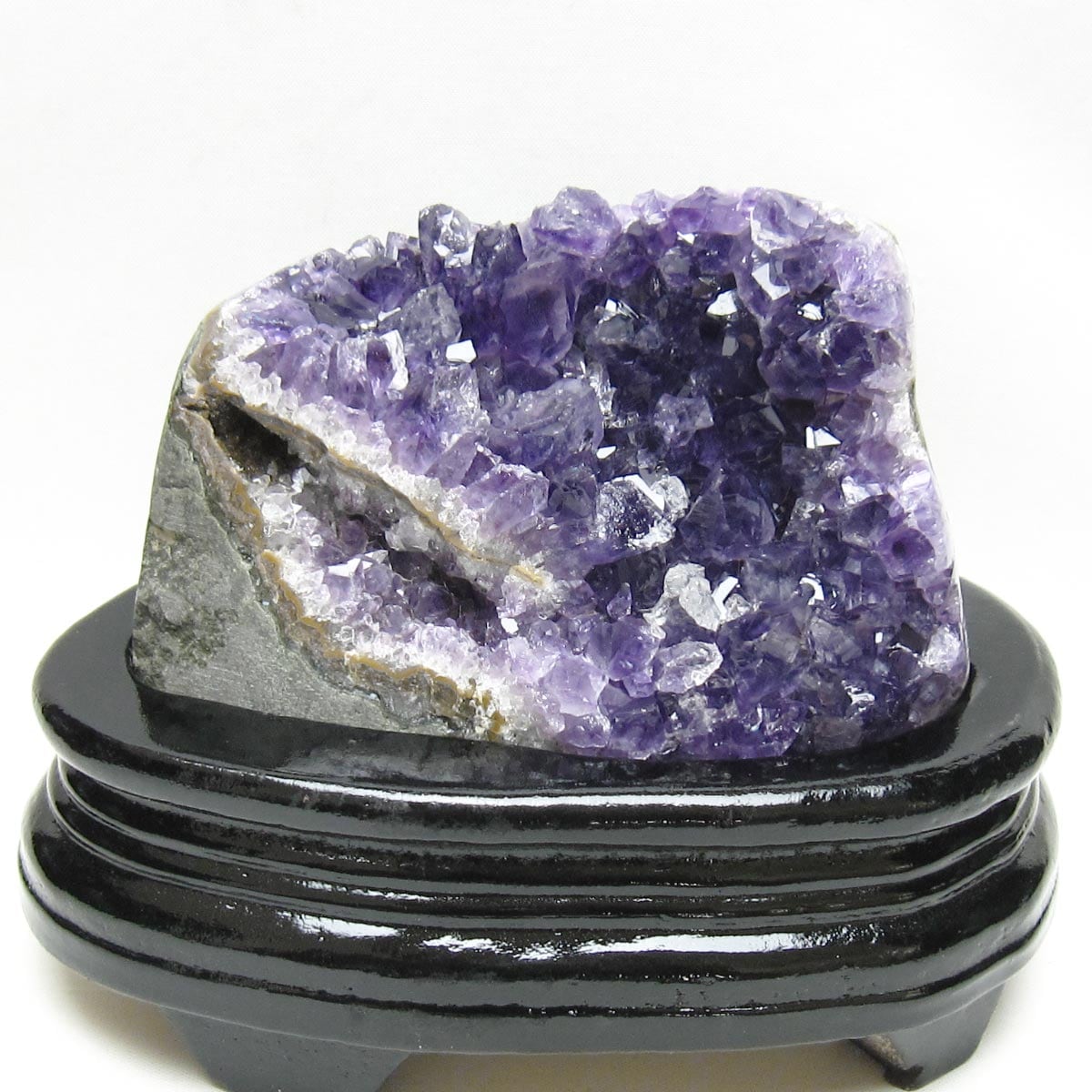 アメジスト クラスター ウルグアイ産 アメジスト 原石 amethyst 台座付属 一点物 182-8794