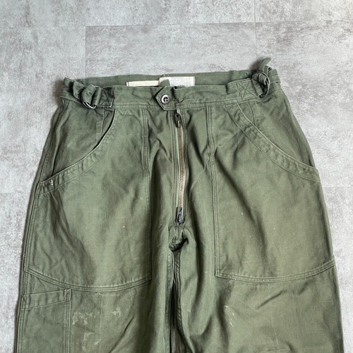 70s フランス軍 実物 AIR FORCE メカニックパンツ 詳細写真5