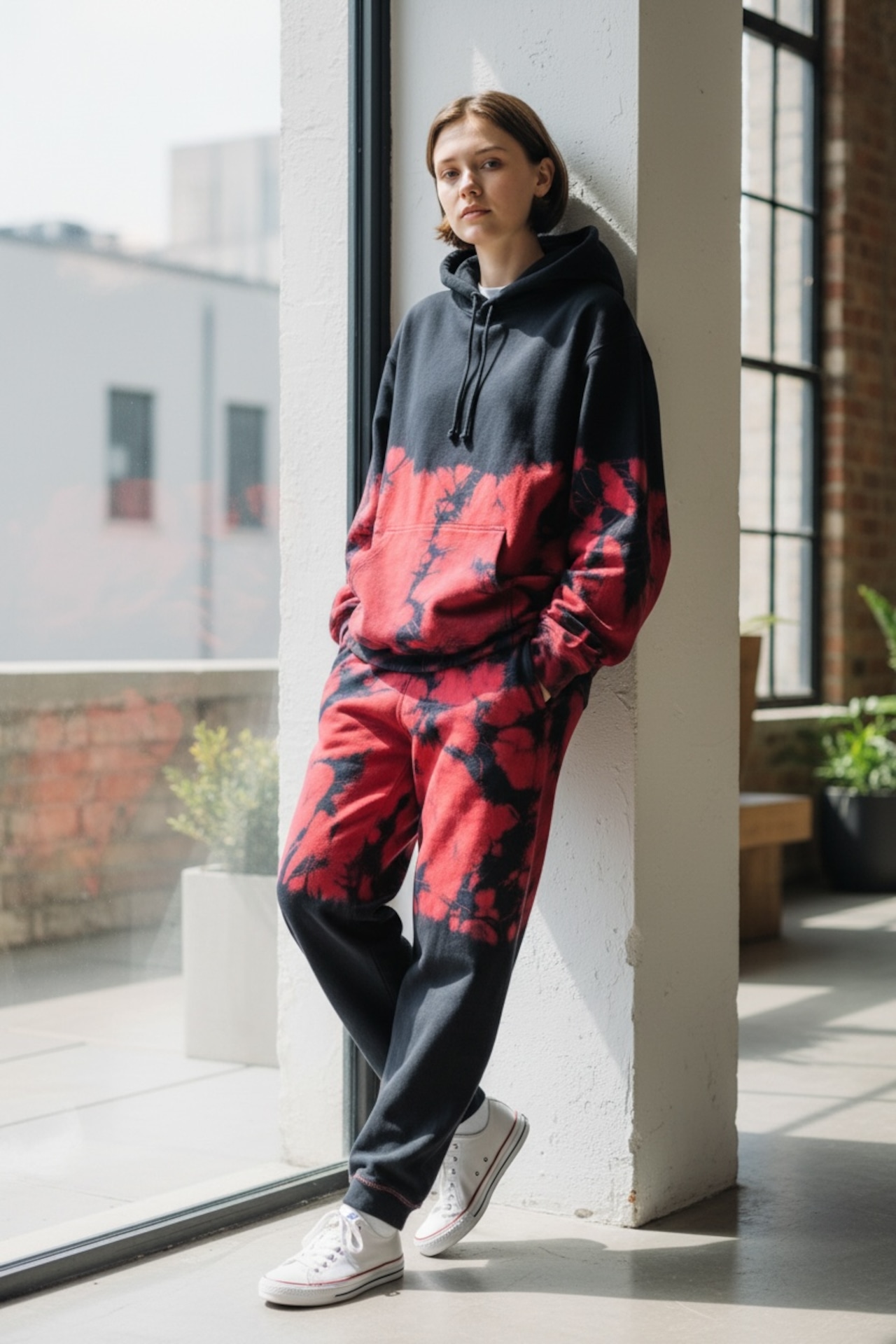 【数量限定販売】藍染めタイダイスウェットパンツ DNA