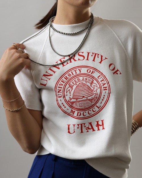 1970-80's University Utah / Short Sleeve Sweat Shirt