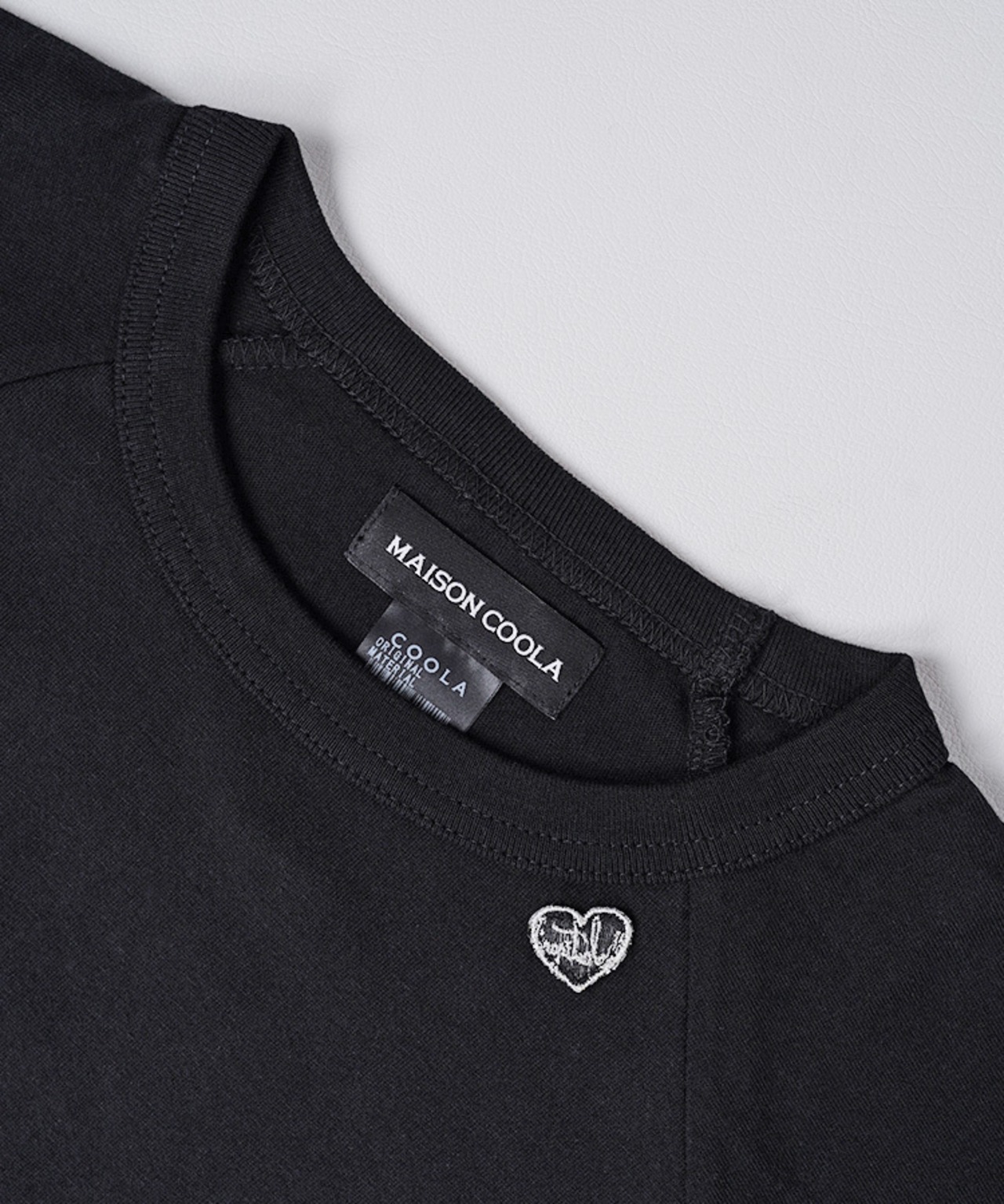 COOLAバスプリントラグランスリーブTシャツ (BLACK×WHITE)　CQ-48025