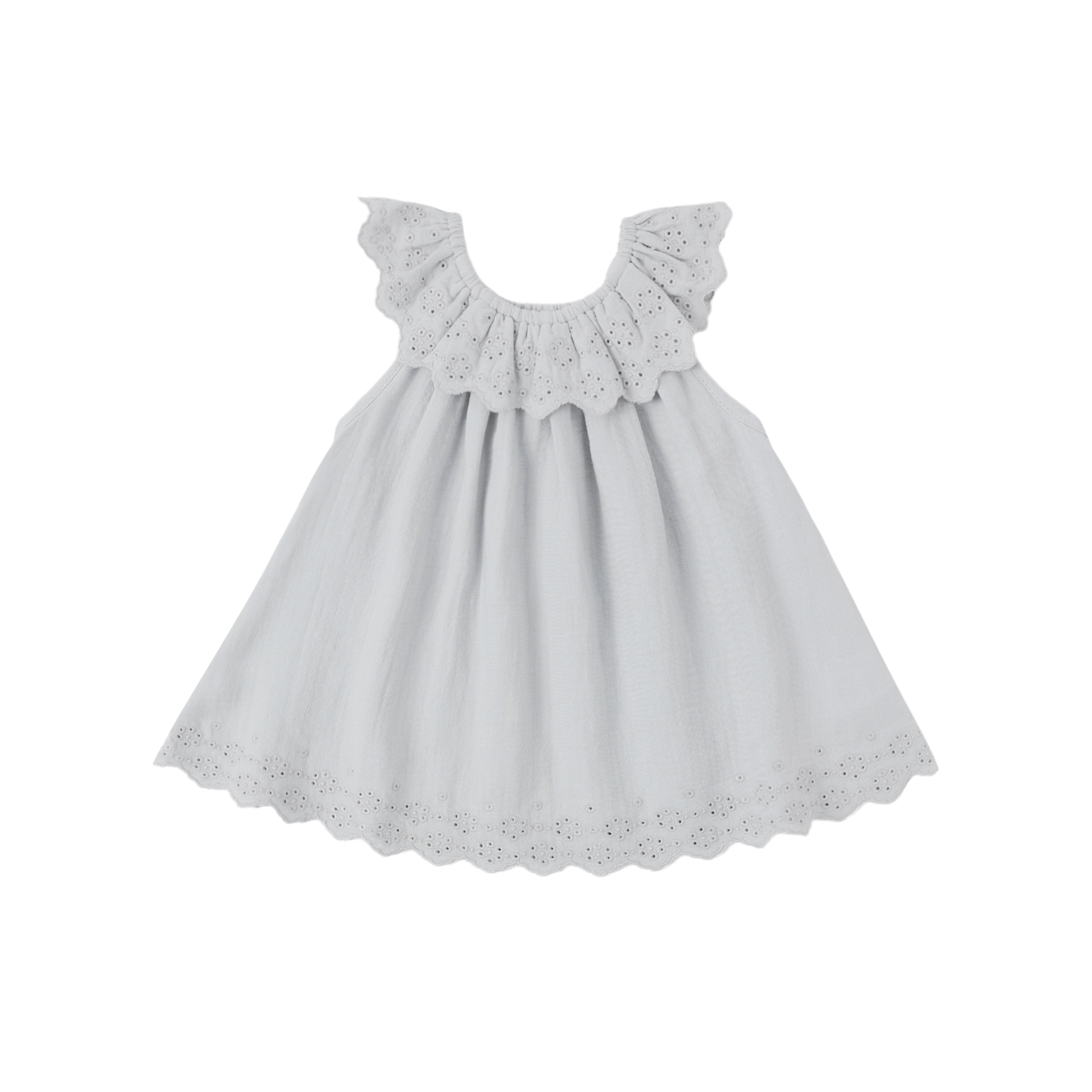 Quincy Mae(クインシーメイ)/ 26ss ISLA DRESS / SKY / 18-24M・2-3Y