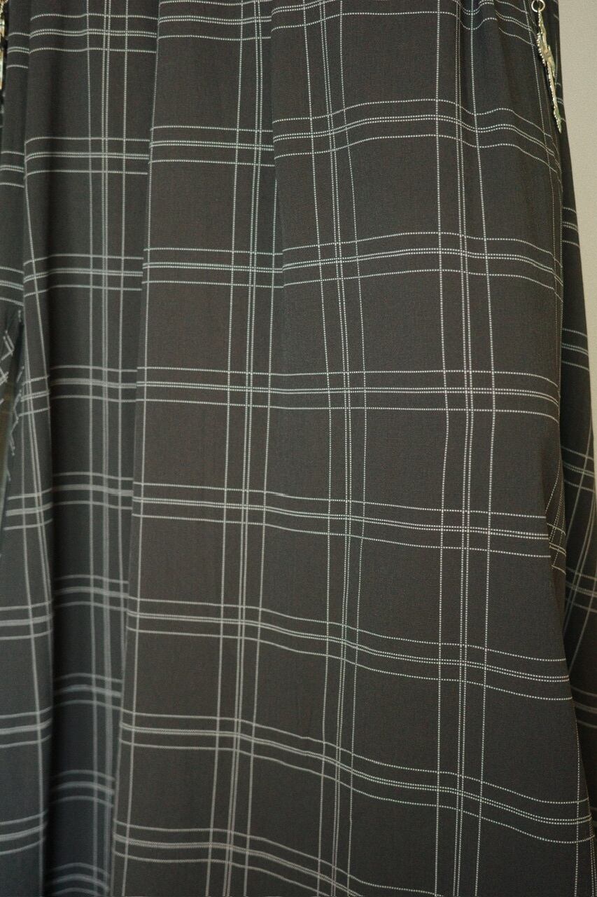 チェックベストスカートセットアップ/ブラック | osrsofficial