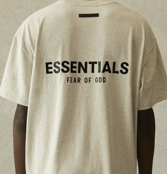 エッセンシャルズ Tシャツ 半袖 フィアオブゴッド エッセンシャルズ バックロゴ ショートスリーブ Tシャツ FOG ESSENTIALS BACK  LOGO SS TEE OATMEAL | BEES HIGH powered by BASE