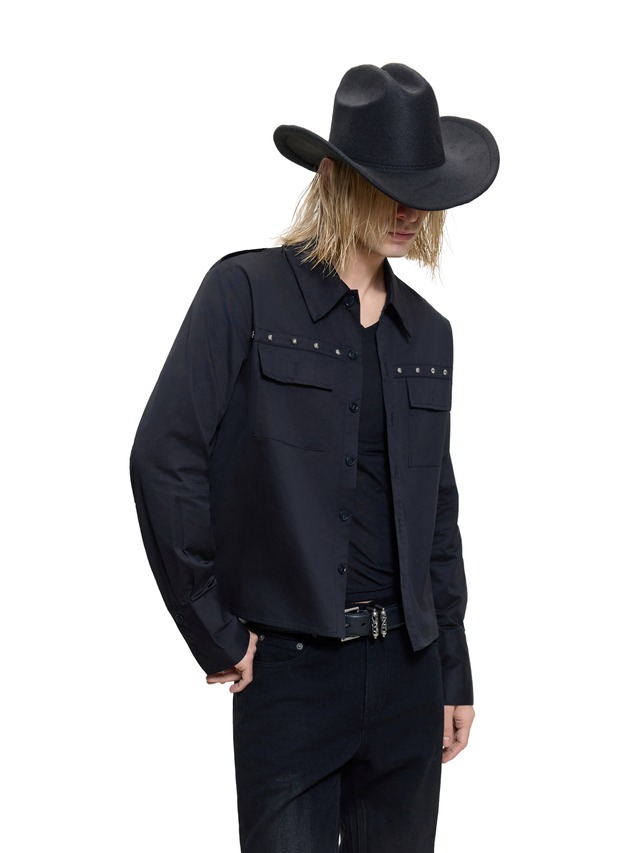 FRKM SCD 26AW ショート丈 リベット ウエスタン シャツ